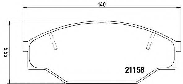 BREMBO P83013 Комплект гальмівних колодок, дискове гальмо