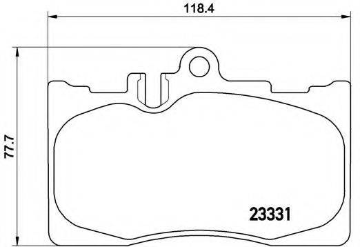 BREMBO P83058 Комплект гальмівних колодок, дискове гальмо