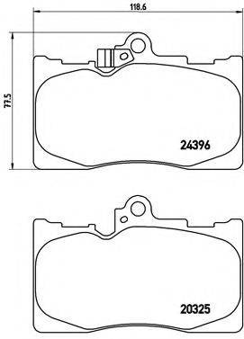 BREMBO P83072 Комплект гальмівних колодок, дискове гальмо