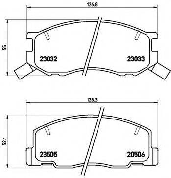 BREMBO P83093 Комплект гальмівних колодок, дискове гальмо