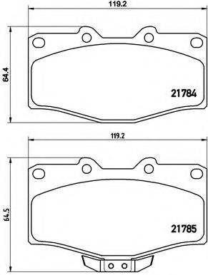 BREMBO P83095 Комплект гальмівних колодок, дискове гальмо