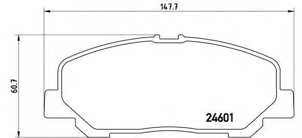 BREMBO P83099 Комплект гальмівних колодок, дискове гальмо