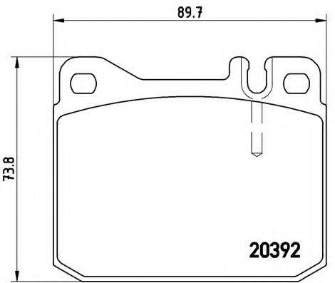 BREMBO P85007 Комплект гальмівних колодок, дискове гальмо