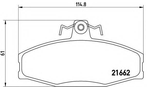 BREMBO P85022 Комплект гальмівних колодок, дискове гальмо