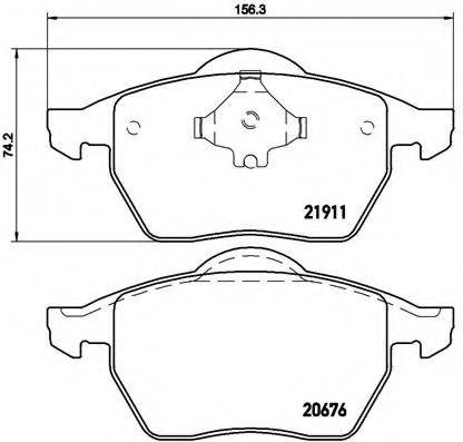 BREMBO P85035 Комплект гальмівних колодок, дискове гальмо