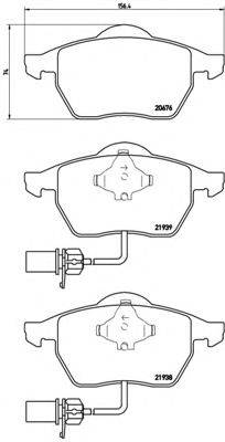 BREMBO P85037 Комплект гальмівних колодок, дискове гальмо