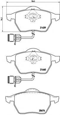 BREMBO P85040 Комплект гальмівних колодок, дискове гальмо