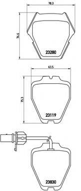 BREMBO P85067 Комплект гальмівних колодок, дискове гальмо