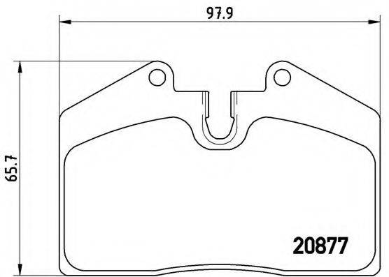 BREMBO P85094 Комплект гальмівних колодок, дискове гальмо