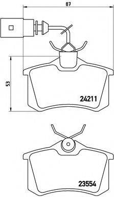 BREMBO P85101 Комплект гальмівних колодок, дискове гальмо