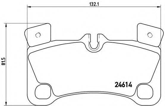 BREMBO P85103 Комплект гальмівних колодок, дискове гальмо