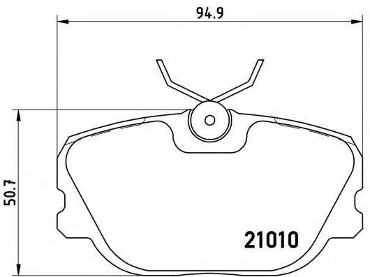 BREMBO P86011 Комплект гальмівних колодок, дискове гальмо