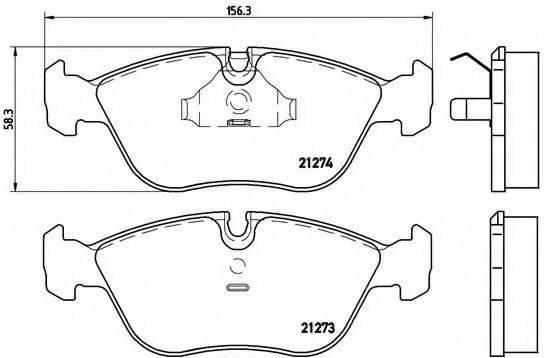 BREMBO P86013 Комплект гальмівних колодок, дискове гальмо