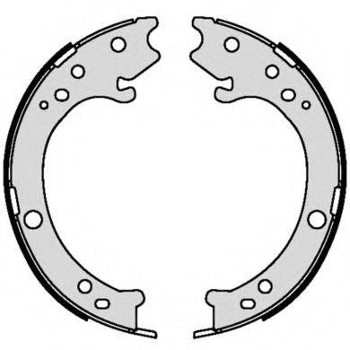 BREMBO S28517 Комплект гальмівних колодок, стоянкова гальмівна система