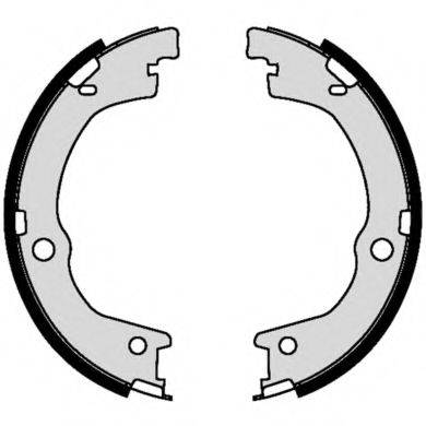 BREMBO S30533 Комплект гальмівних колодок, стоянкова гальмівна система