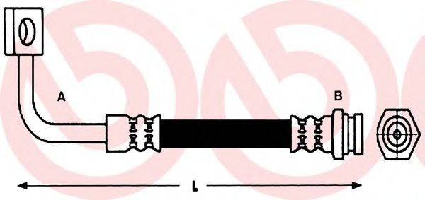 BREMBO T30095 Гальмівний шланг