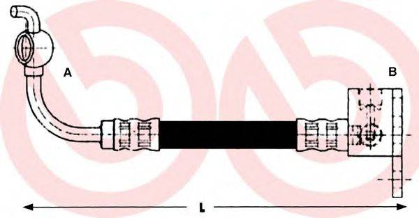 BREMBO T49042 Гальмівний шланг