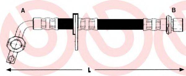 BREMBO T83130 Гальмівний шланг