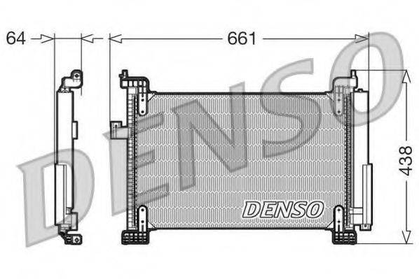 DENSO DCN09085 Конденсатор, кондиціонер