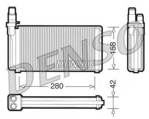 DENSO DRR09020 Теплообмінник, опалення салону