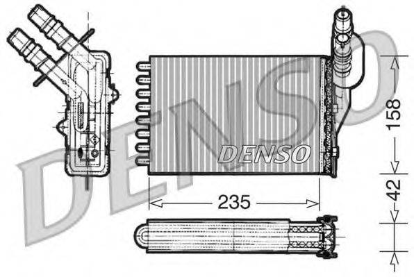 DENSO DRR23001 Теплообмінник, опалення салону