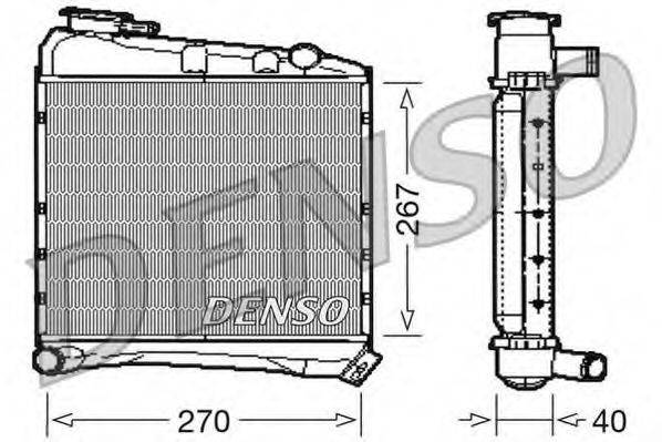 DENSO DRM03020 Радіатор, охолодження двигуна