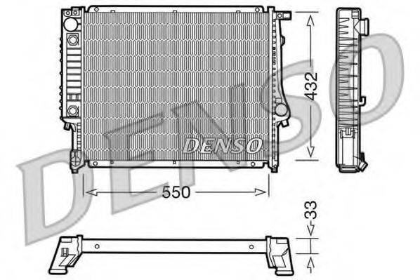 DENSO DRM05020 Радіатор, охолодження двигуна