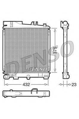 DENSO DRM05029 Радіатор, охолодження двигуна