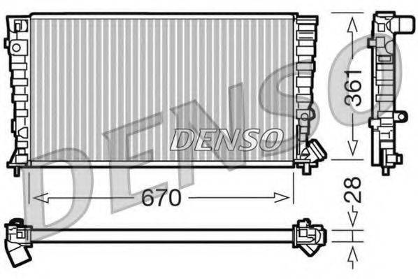 DENSO DRM07030 Радіатор, охолодження двигуна