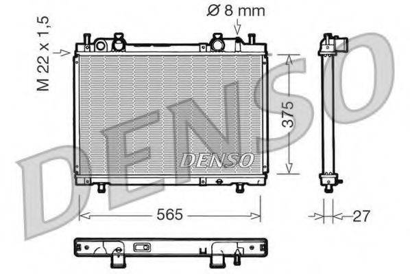 DENSO DRM09026 Радіатор, охолодження двигуна