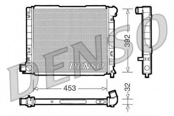 DENSO DRM09053 Радіатор, охолодження двигуна