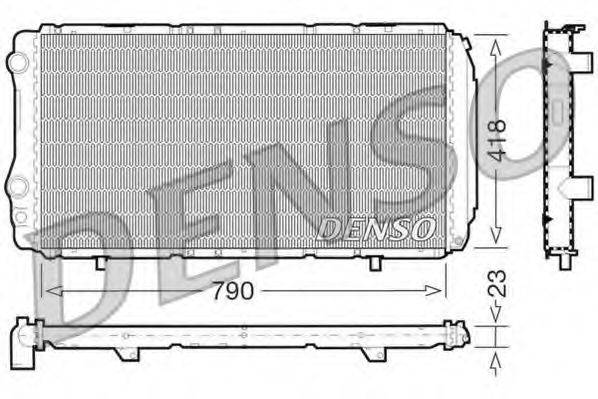 DENSO DRM09074 Радіатор, охолодження двигуна