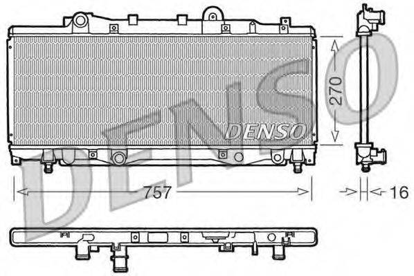 DENSO DRM09094 Радіатор, охолодження двигуна