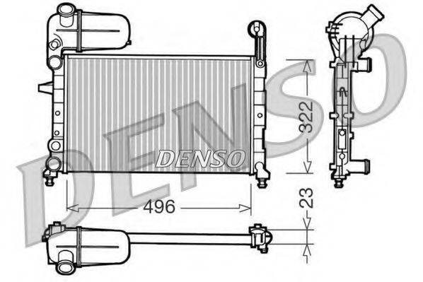 DENSO DRM09133 Радіатор, охолодження двигуна