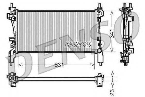 DENSO DRM09172 Радіатор, охолодження двигуна