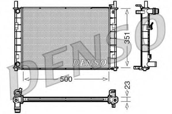 DENSO DRM10046 Радіатор, охолодження двигуна