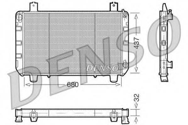 DENSO DRM10095 Радіатор, охолодження двигуна