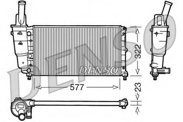 DENSO DRM13004 Радіатор, охолодження двигуна