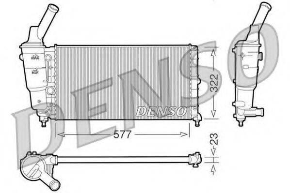 DENSO DRM13006 Радіатор, охолодження двигуна