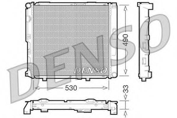 DENSO DRM17038 Радіатор, охолодження двигуна