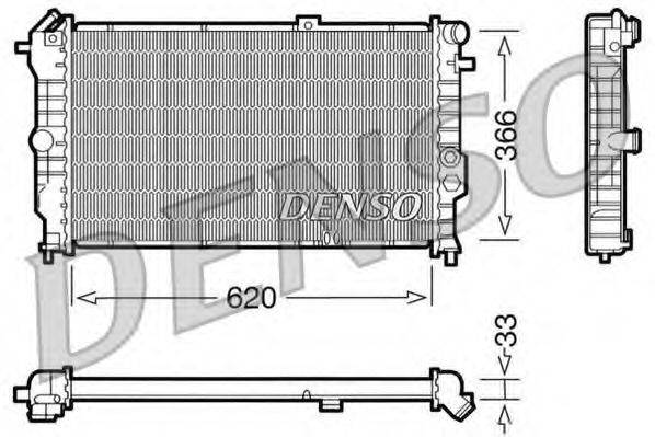 DENSO DRM20021 Радіатор, охолодження двигуна