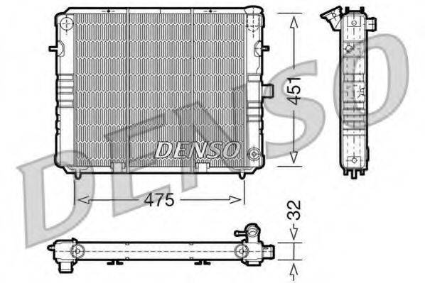 DENSO DRM20074 Радіатор, охолодження двигуна