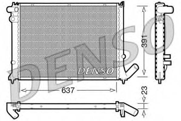 DENSO DRM21050 Радіатор, охолодження двигуна