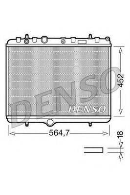 DENSO DRM21055 Радіатор, охолодження двигуна