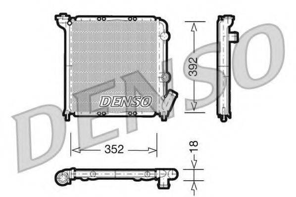 DENSO DRM23026 Радіатор, охолодження двигуна