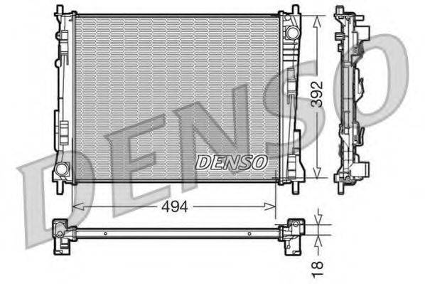 DENSO DRM23079 Радіатор, охолодження двигуна