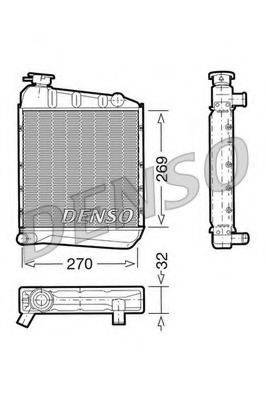 DENSO DRM24031 Радіатор, охолодження двигуна