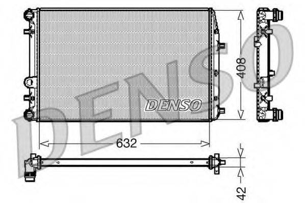 DENSO DRM26011 Радіатор, охолодження двигуна