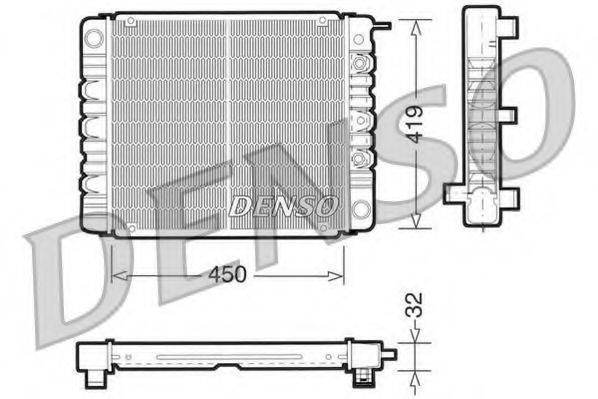 DENSO DRM33002 Радіатор, охолодження двигуна