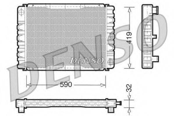 DENSO DRM33030 Радіатор, охолодження двигуна